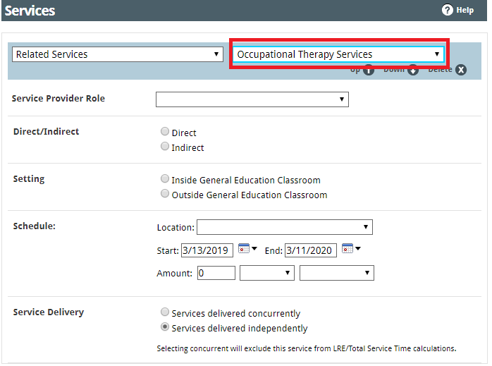 select services
