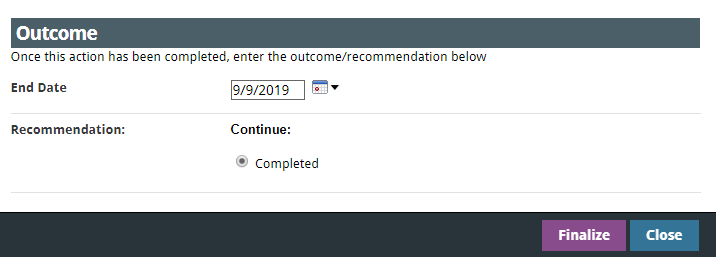 finalizing the transportation form