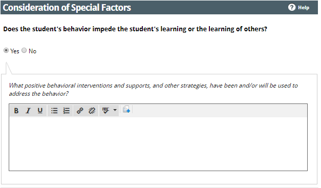 special factor