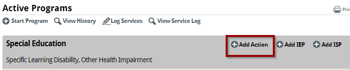 add action button