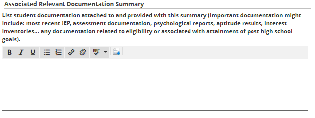 documentation list