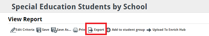 export button