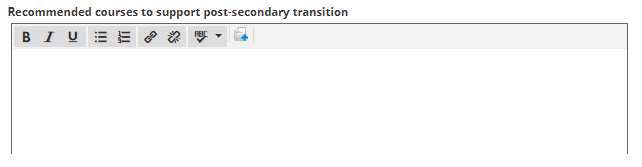 transition courses