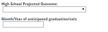 high school projected outcome