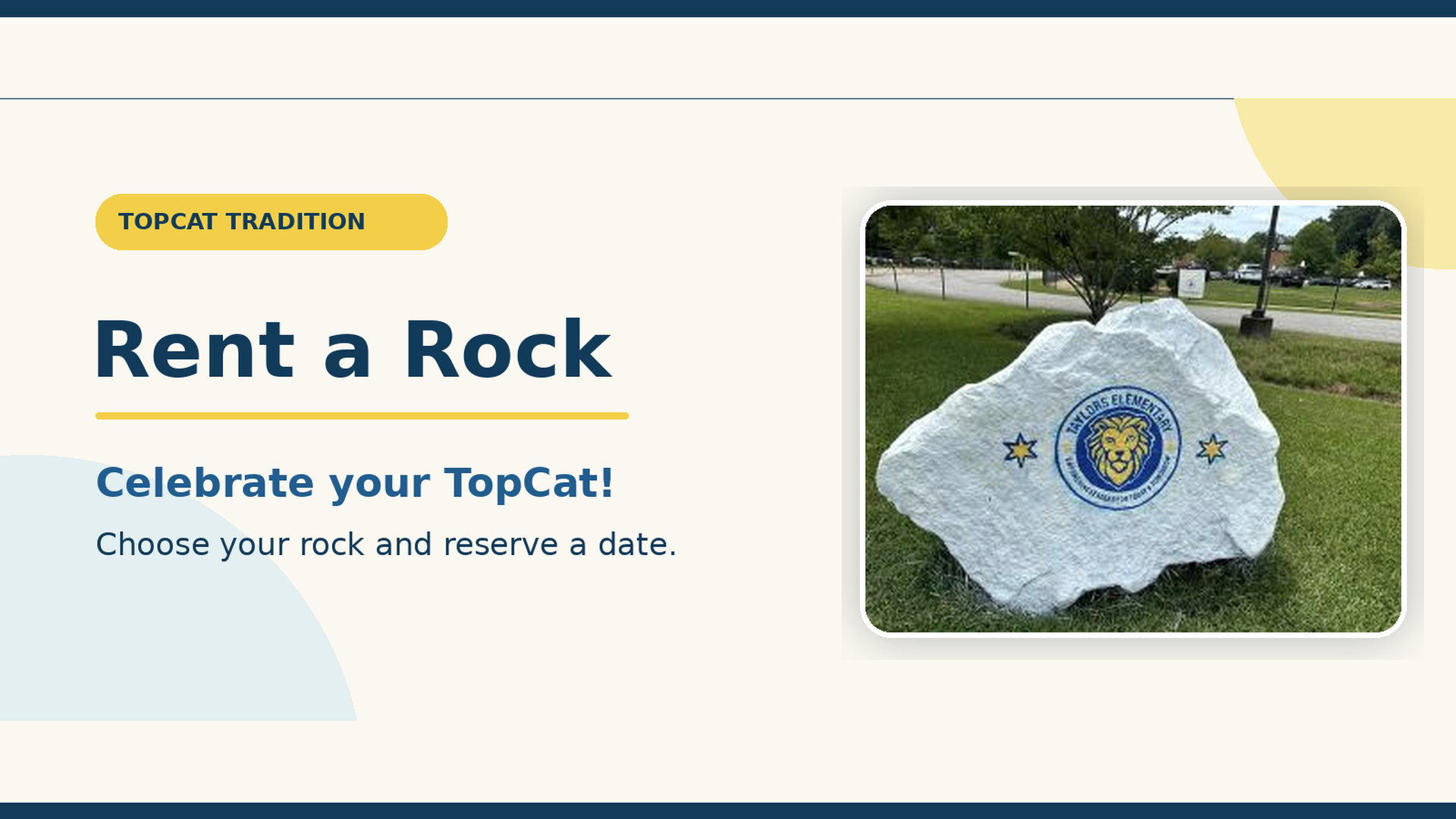 Rent a Rock at Taylors for Your Special Day