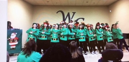 The Saint Mary’s Catholic School Band and Chorus treated Washington Center students and staff with a concert of Christmas music.