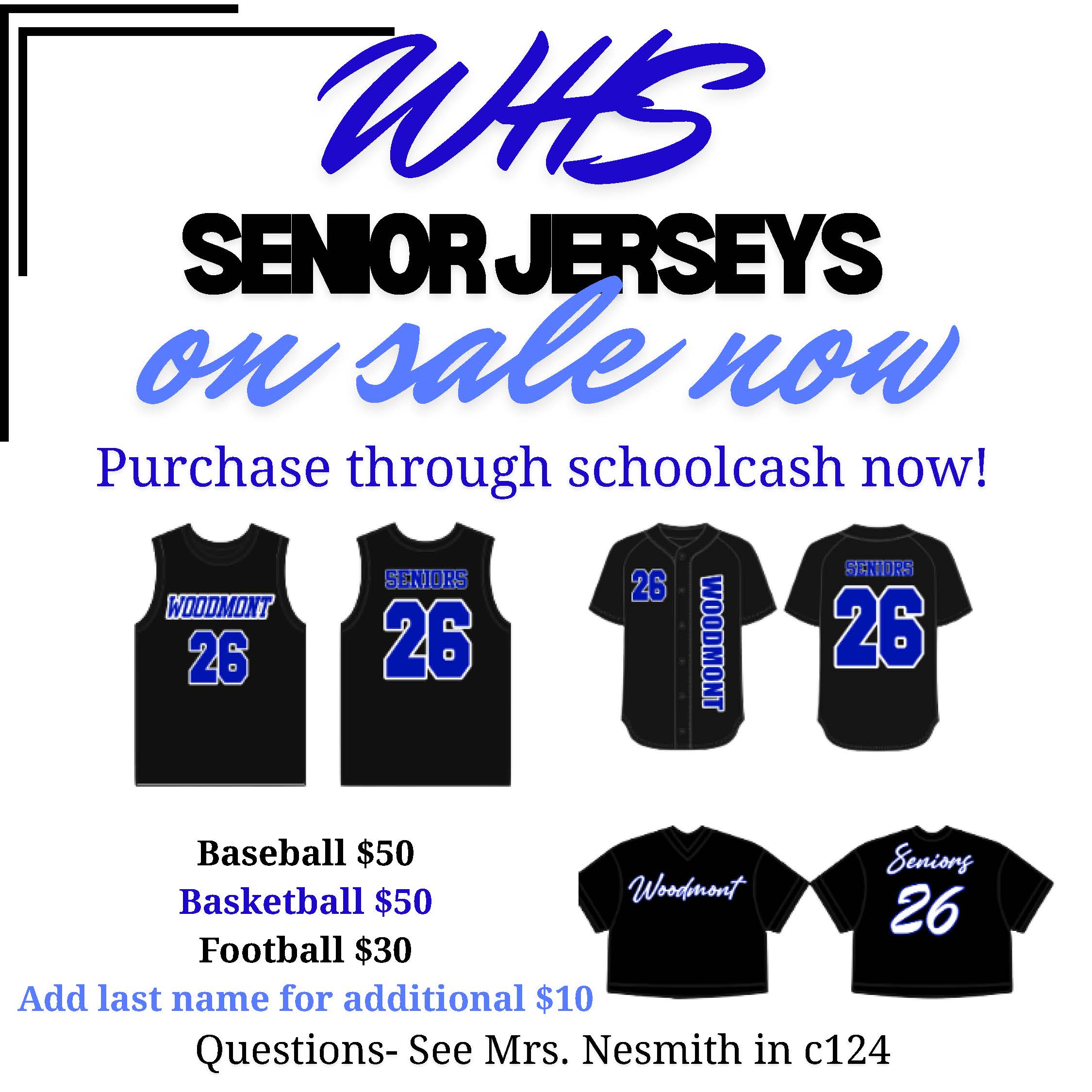 Senior Jersey Order Infographic
